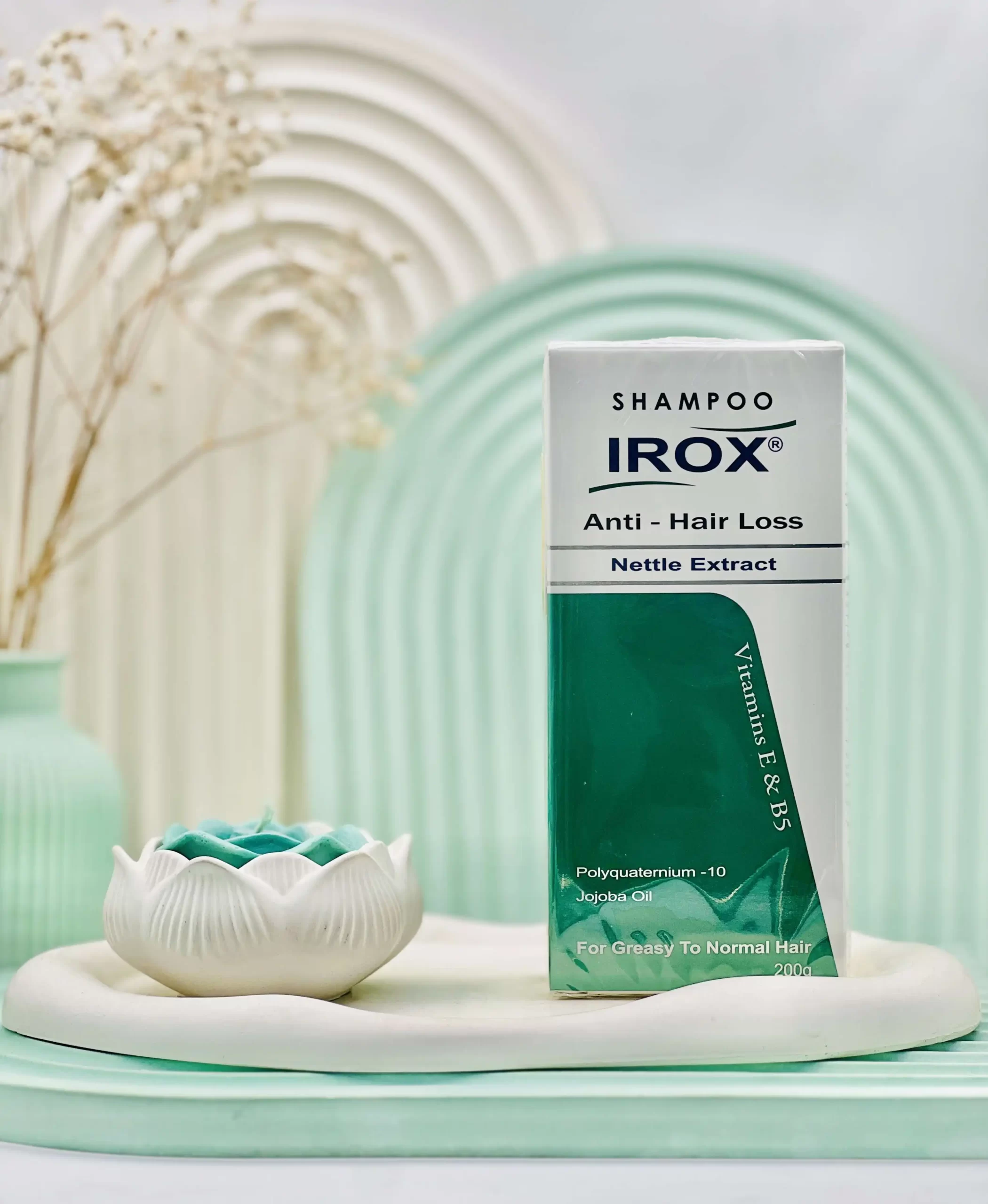 irox anti hair loss nettle extract daroosazam.com شامپو ضد ریزش موی گزنه ایروکس 200 گرم
