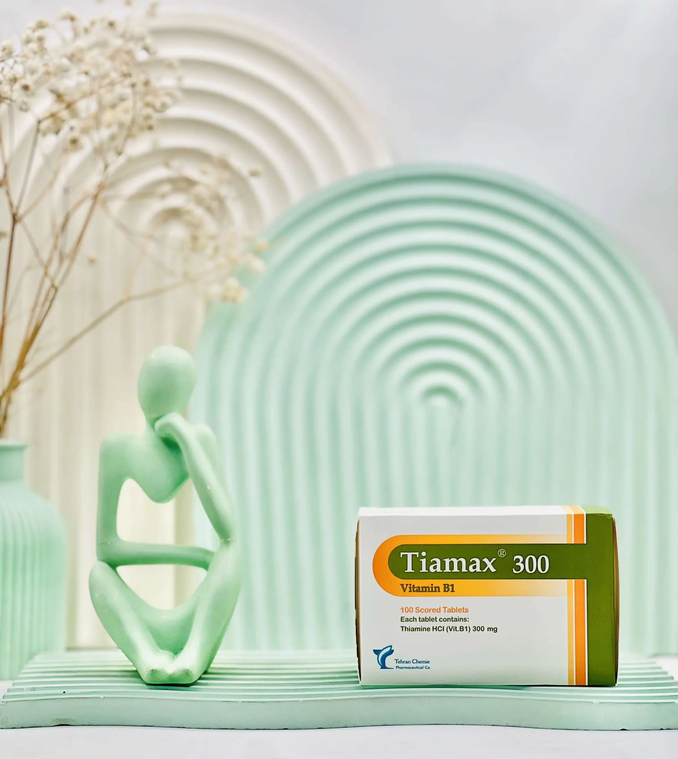 tiamax daroosazam.com قرص تیامکس ویتامین ب۱ 300 میلی گرم تهران شیمی 100 عددیقرص تیامکس ویتامین ب۱ 300 میلی گرم تهران شیمی 100 عددی