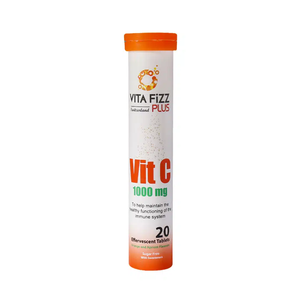 Vita-Fizz-Vitamin-C-1000-mg-20-Effervescent-Tablets daroosazam.com 1 قرص جوشان ویتامین سی 1000 میلی گرم ویتا فیز پلاس