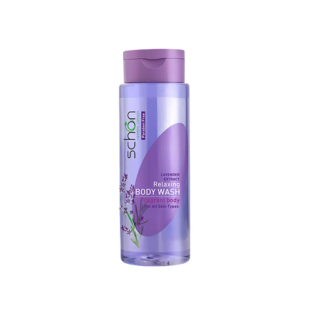 schon lavender extract relaxing body wash daroosazam.com 1 شامپو بدن اسطوخودوس شون