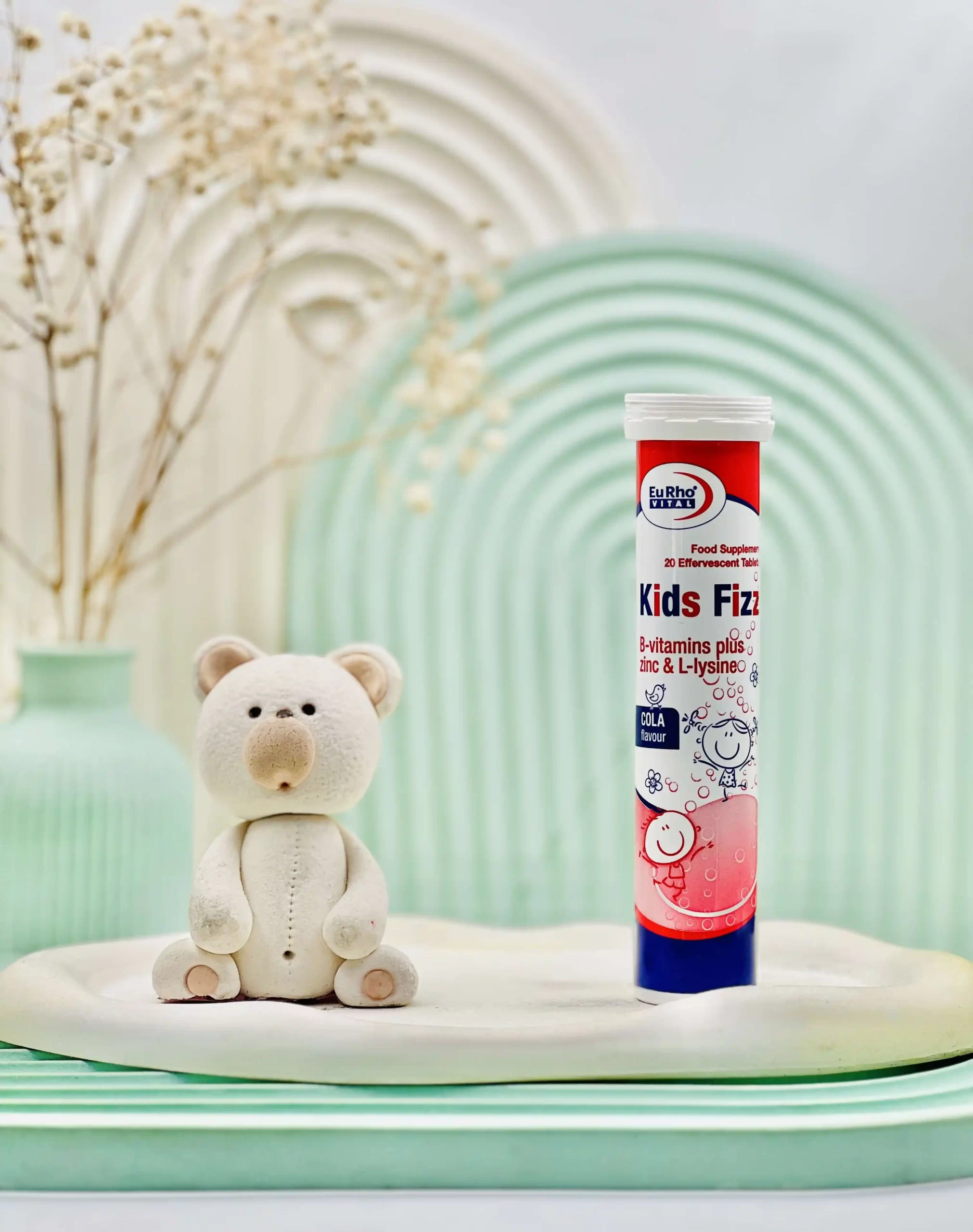 eurhovital kidsfizz b vitamin plus zink cola flavour daroosazam.com قرص جوشان کیدز فیز یوروویتال