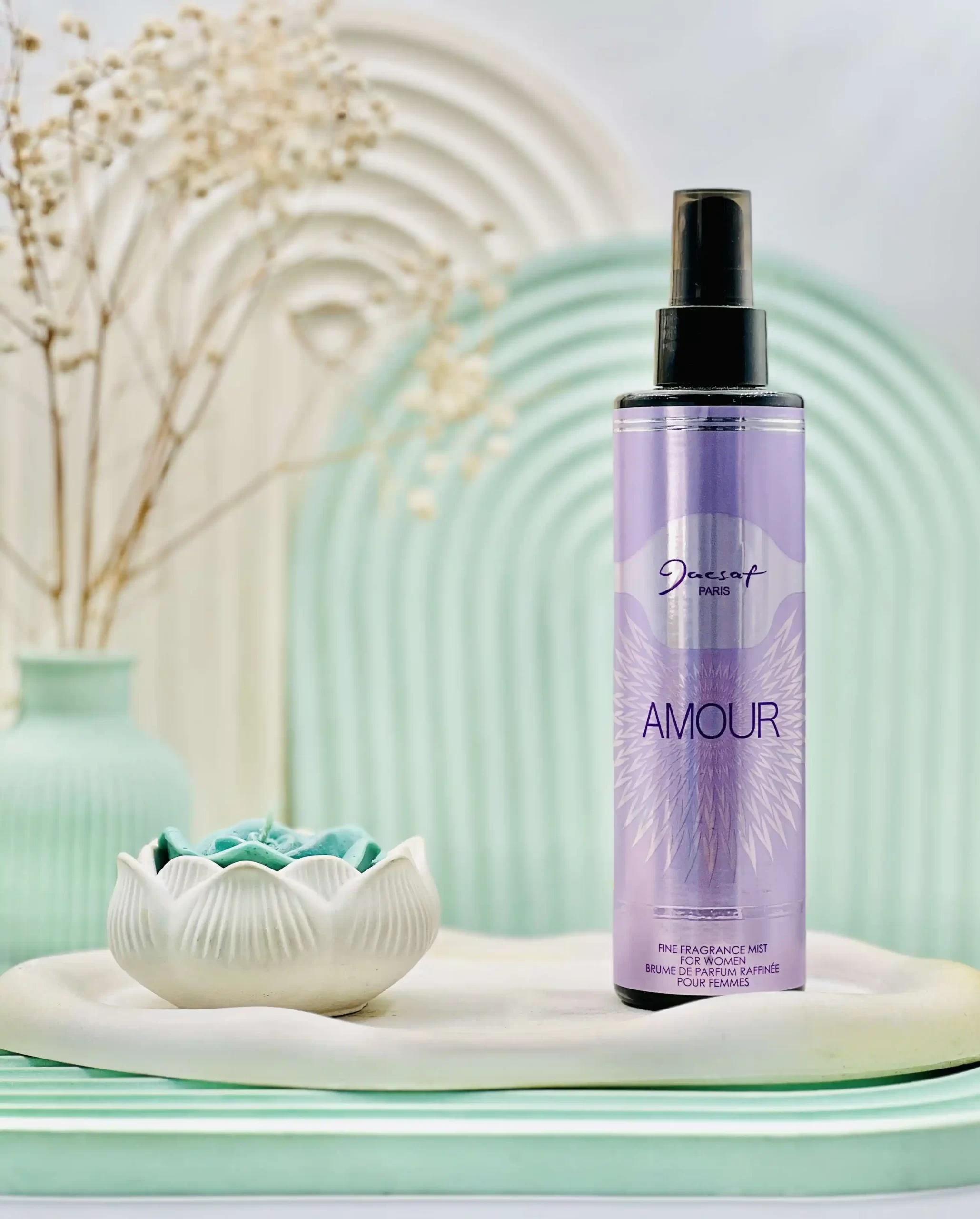 jacsaf amour body spray for women daroosazam.com بادی اسپلش آمور زنانه ژکساف پاریس 200 میلی لیتر