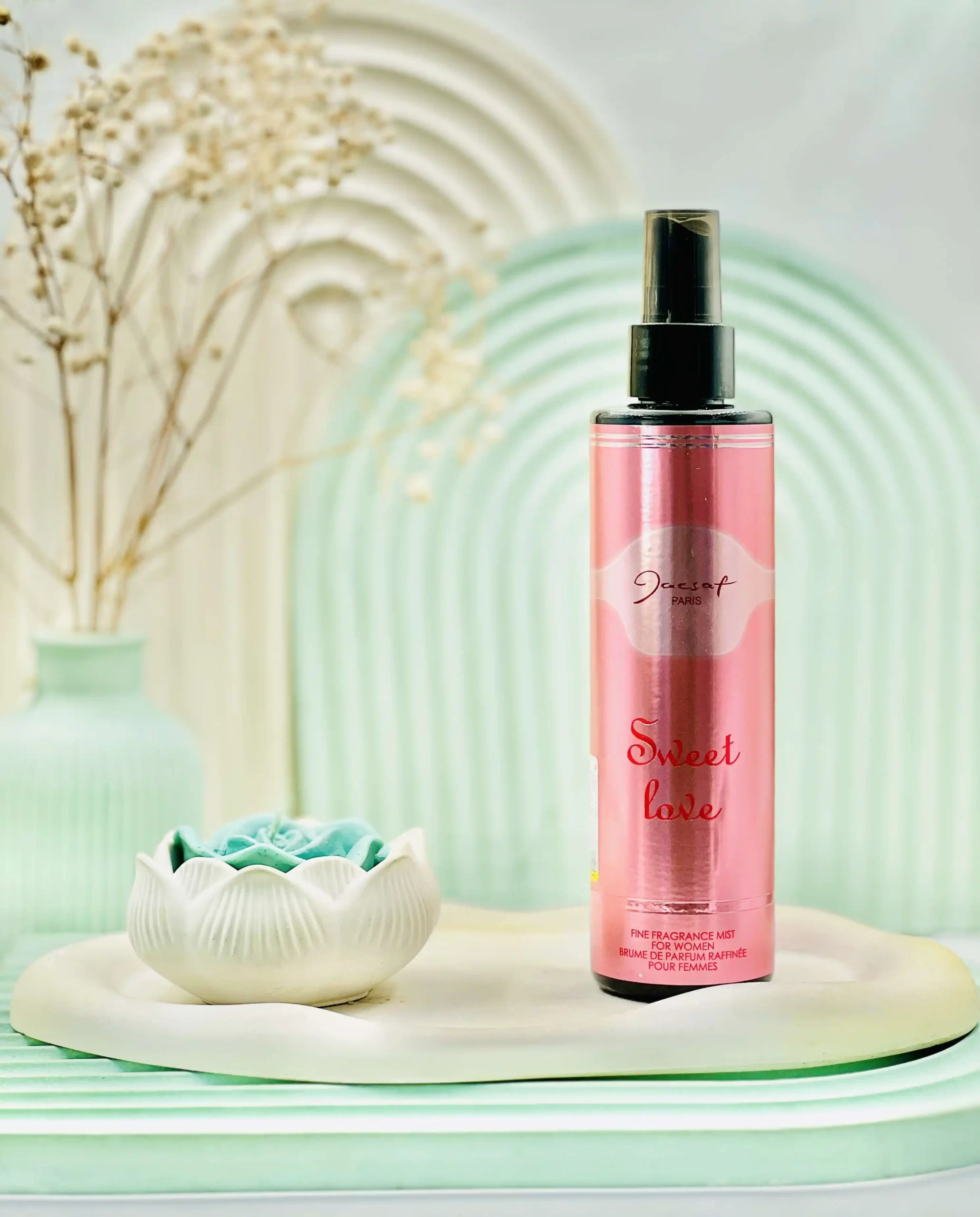 jacsafsweet love body spray for women daroosazam.com بادی اسپلش زنانه سوئیت لاو ژکساف پاریس 200 میلی لیتر