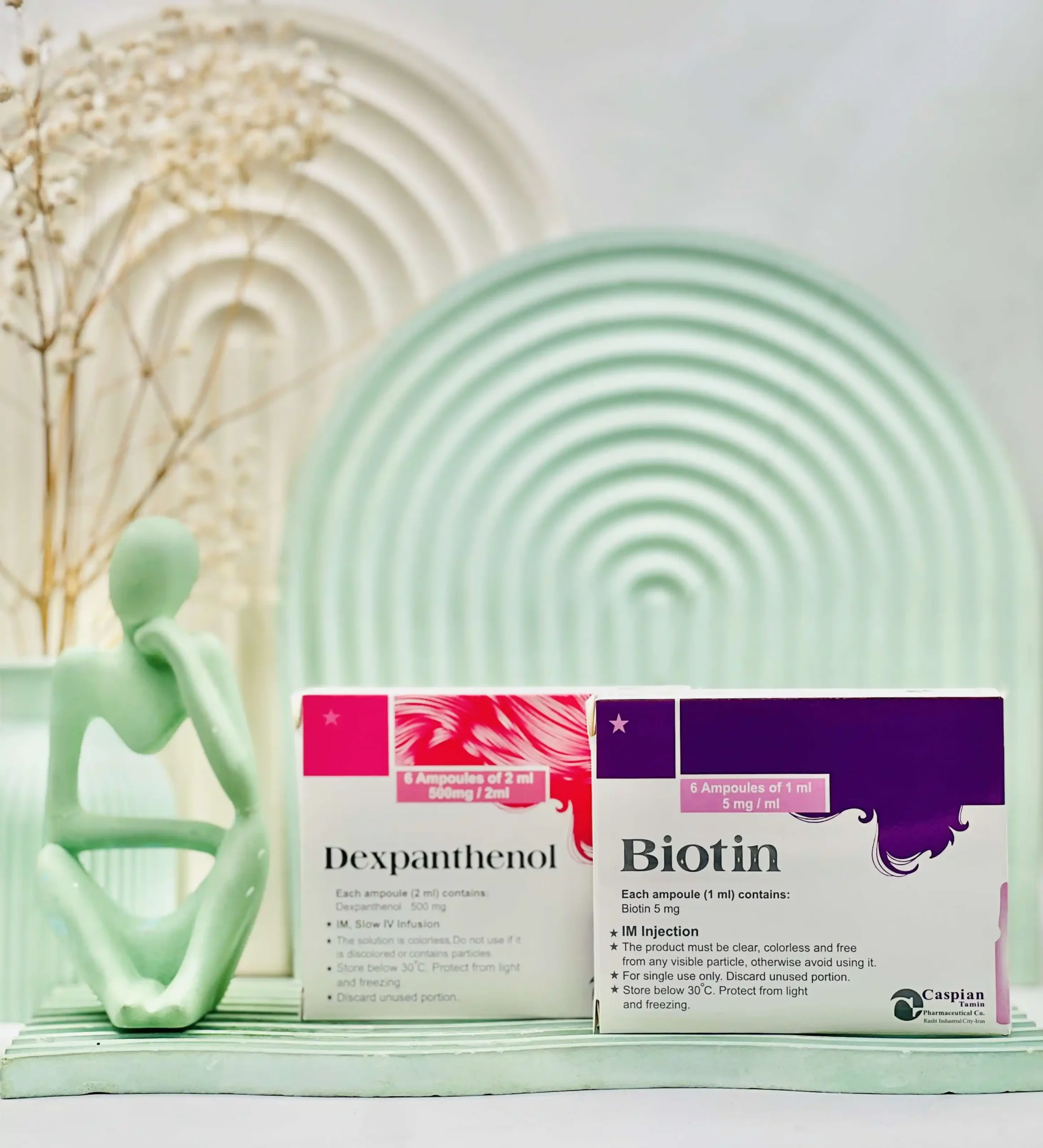 biotin dexpantenol daroosazam.com 1 آمپول بیوتین و دکسپانتنول