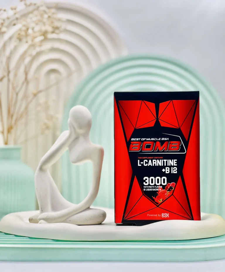 ساشه مایع ال کارنیتین 3000 میلی گرم + ب12 بی اس کی با طعم توتی فروتی 10 عددی