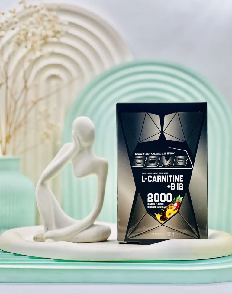ساشه مایع ال کارنیتین 2000 میلی گرم + ب12 بی اس کی با طعم سامر 10 عددی