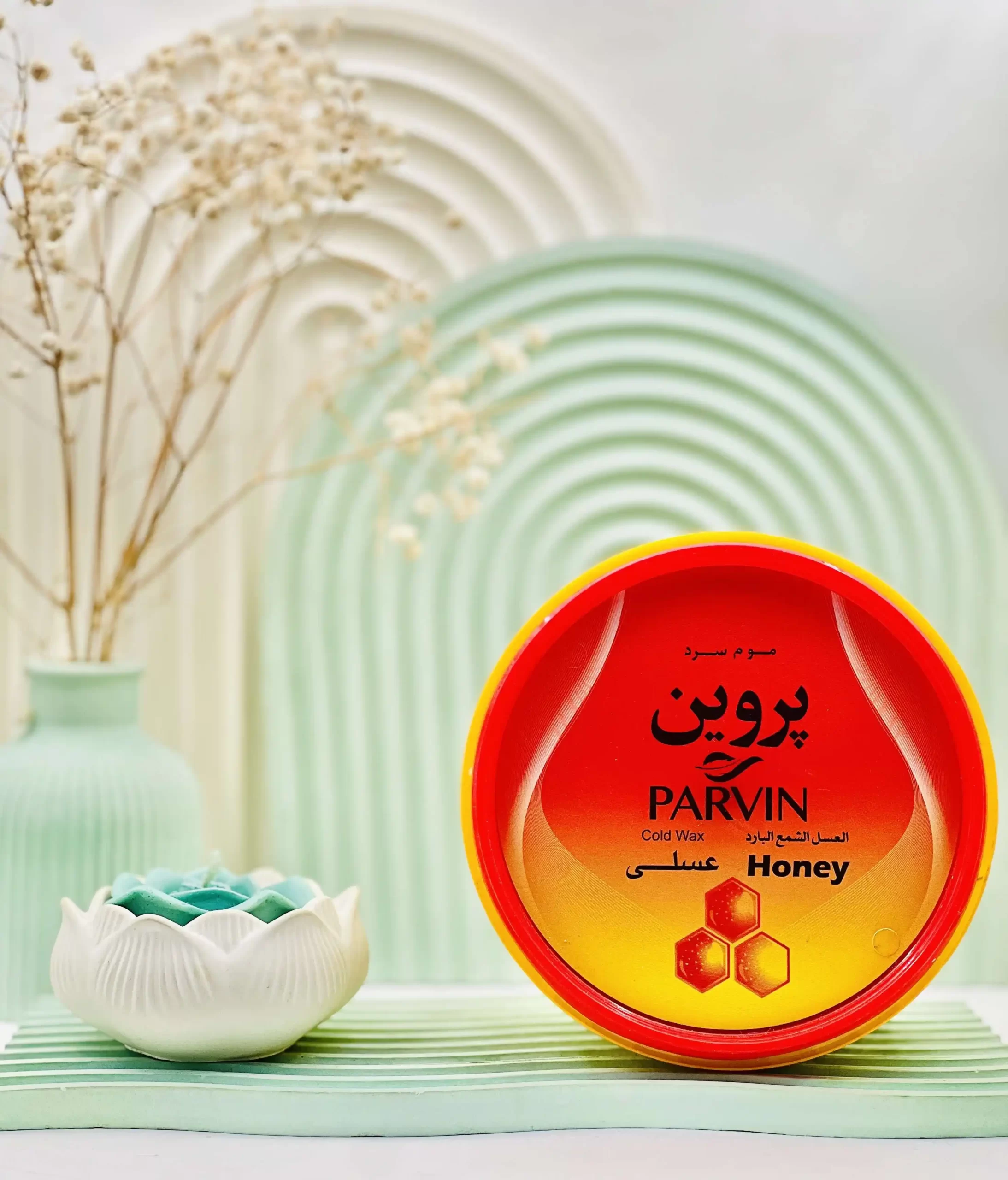 parvin honey wax daroosazam.com 1 موم سرد پروین حاوی موم زنبور عسل