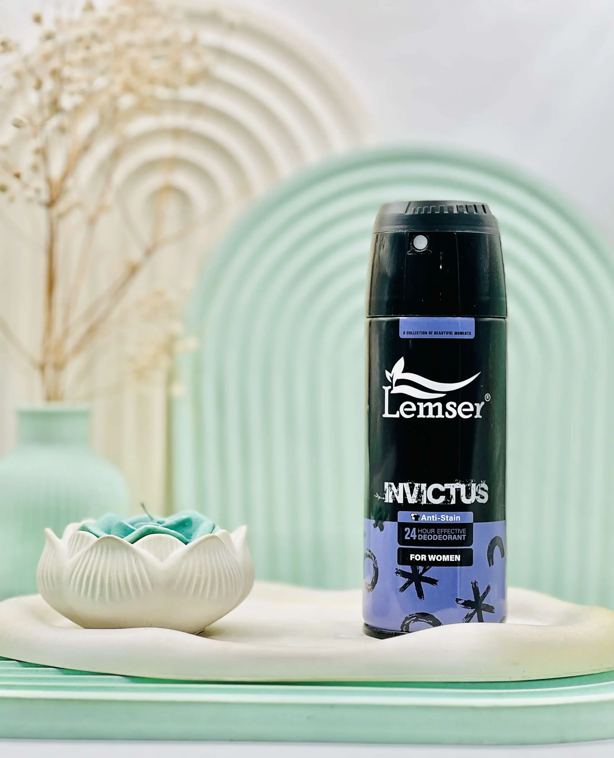 lemser invictus deodorant daroosazam.com اسپری بدن زنانه اینوکتوس لمسر 150 میلی لیتر