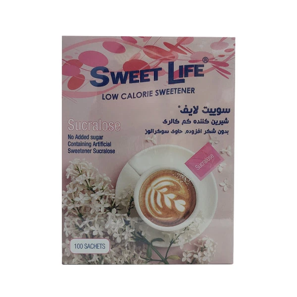 sweet life 100 sachets daroosazam.com 1 ساشه شیرین کننده سوییت لایف