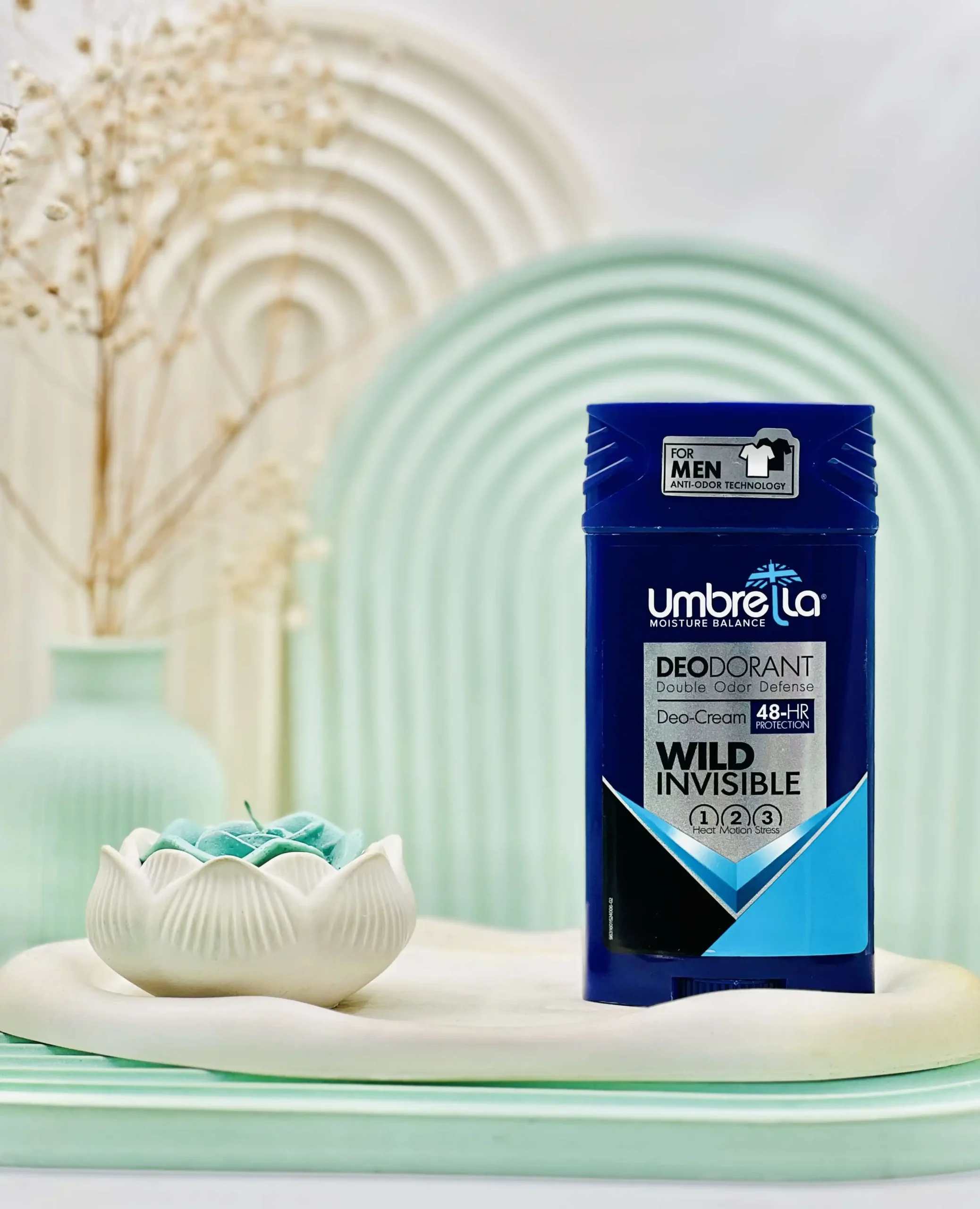 umbrella deodorant wild invisible daroosazam.com دئودرانت کرمی مردانه واید آمبرلا 90 میلی لیتر